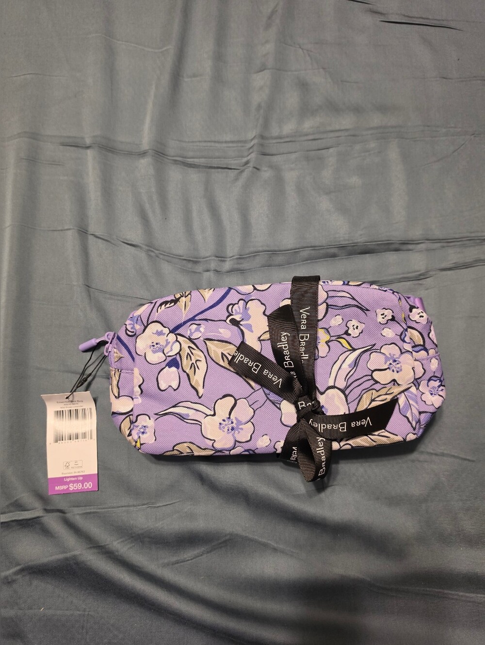 Vera Bradley Essential Belt Bag in Wild Roses Lavender NWT